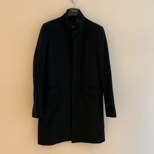 Theory Navy Wool Coat